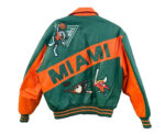 Vtg-90s-Miami-Hurricanes-Looney-Toons-Leather-Jacket