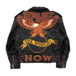 Vtg-Jeff-Hamilton-Save-The-World-Eagle-Now-Leather-Jacket