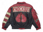 Vintage 90s Boxing Knockout World Champ Leather Jacket