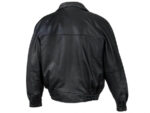 Corvette C8 Black Leather Jacket Back