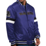 Purple-Baltimore-Ravens-Game-Full-Snap-Satin-Jacket