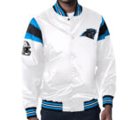 White-NFL-Carolina-Panthers-Team-Full-Snap-Satin-Jacket