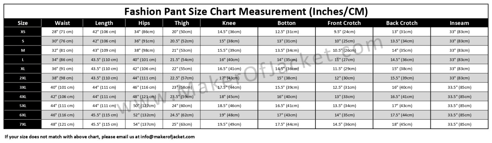 Leather-Pants-Size-Chart